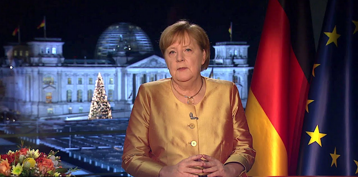 merkel2020 (Letzte Neujahrsansprache von Angela Merkel zu einem besonderen Jahreswechsel)