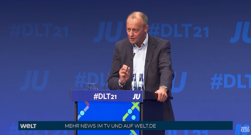 merz2021-1 (Friedrich Merz spricht auf Tagung der Jungen Union)