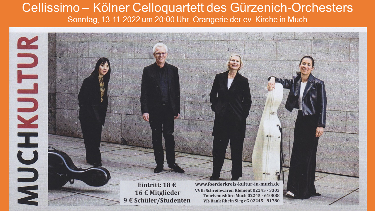 cellissiomo2022 (Förderkreis Kultur in Much – Konzert am 13.11.2022)