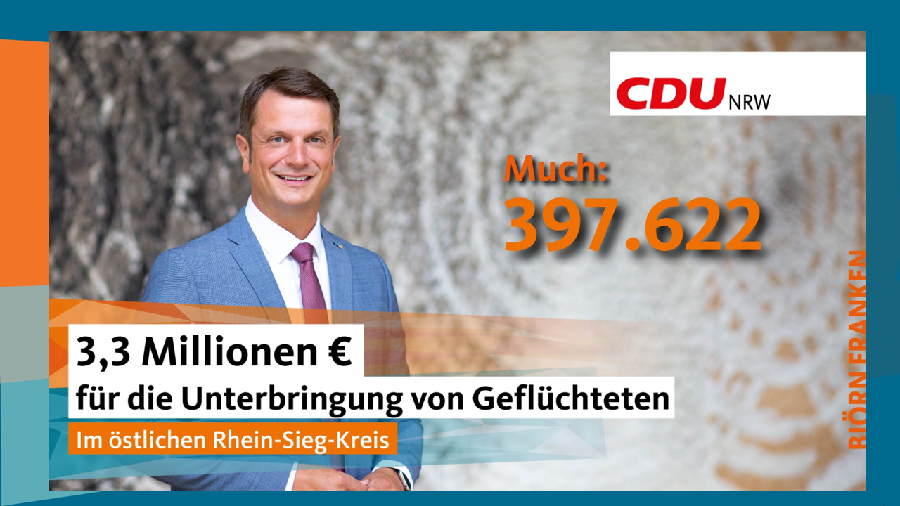 fl-geld2023 (Much erhält vom Land € 397.622 für Unterbringung von Geflüchteten)